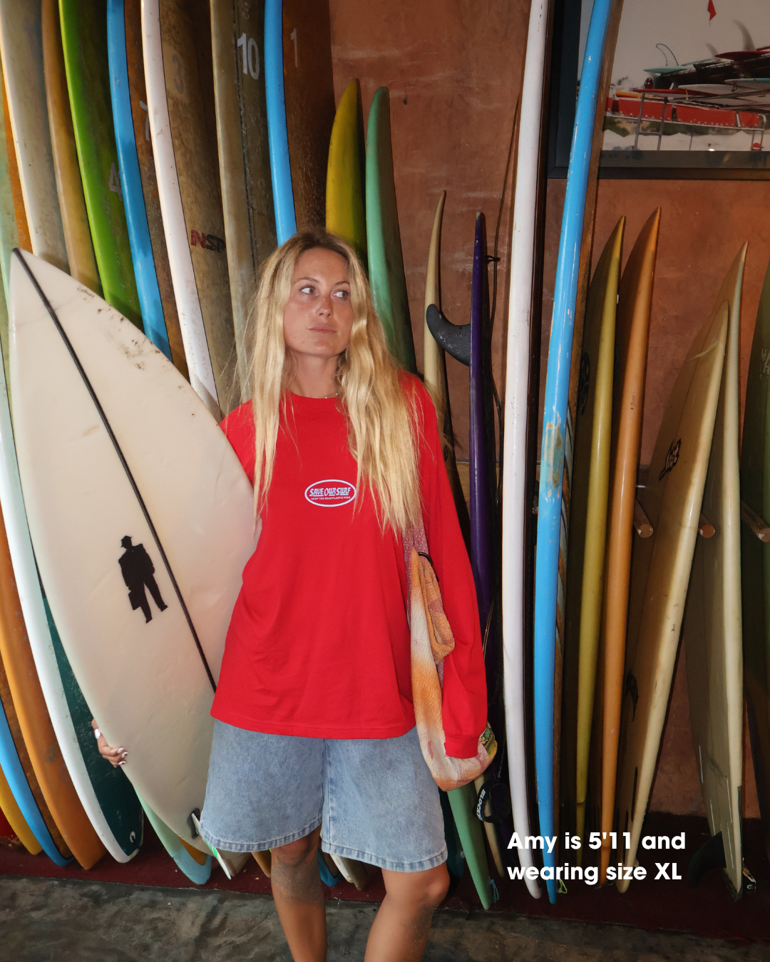 Red hot Long Sleeve Tee