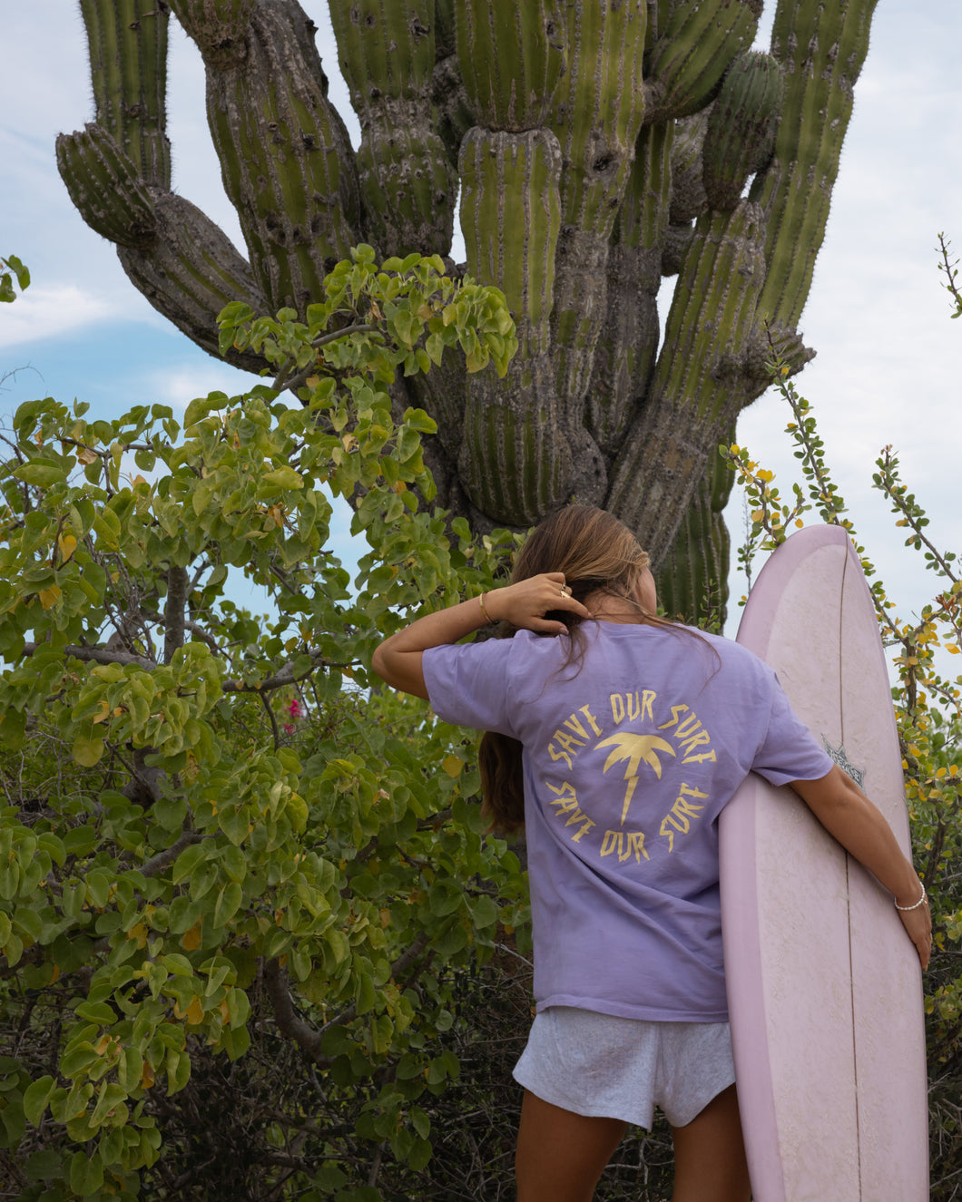 Lilac & Butter Yellow Merch tee