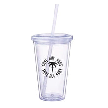 Load image into Gallery viewer, Save Our Surf Clear Tumbler
