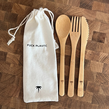 Load image into Gallery viewer, Bamboo utensil travel kit

